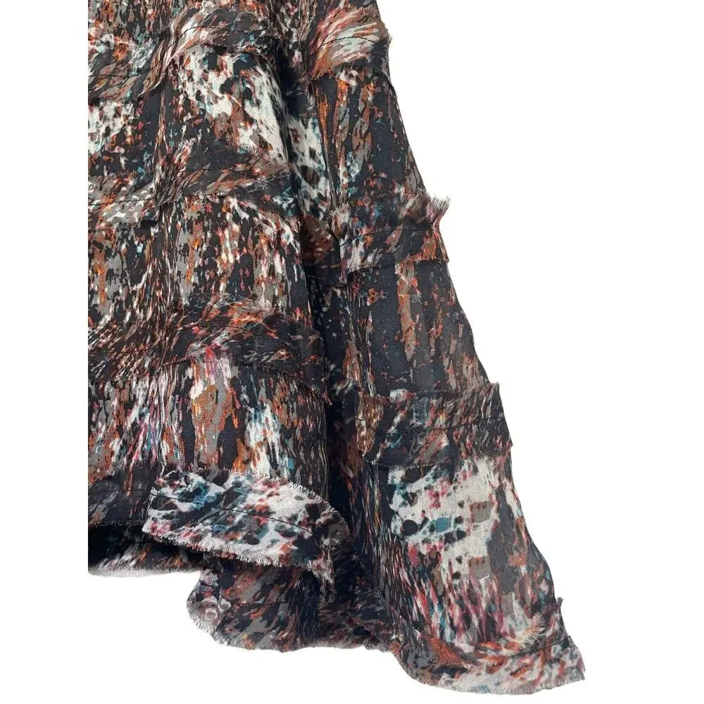 pjk patterson j. kincaid silk tiered mini skirt Size S
